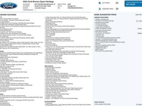 Used 2024 Ford Bronco Sport Heritage w/ Heritage Convenience Package image 11