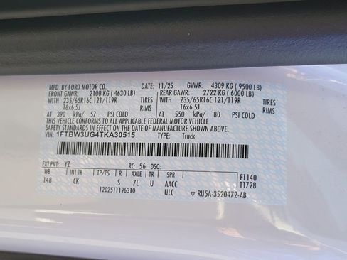 New 2026 Ford Transit 350 148 High Roof Extended AWD w/ Upfitter Package image 12