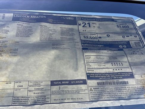 New 2025 Lincoln Aviator Reserve w/ Illumination Package image 14