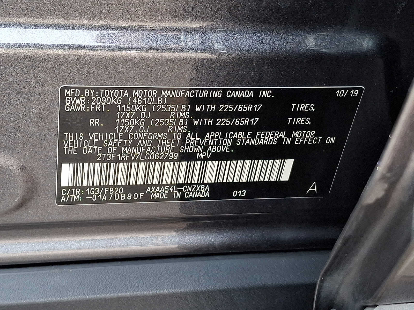 Used 2020 Toyota RAV4 LE w/ All Weather Liner Package AWD/4WD image 23