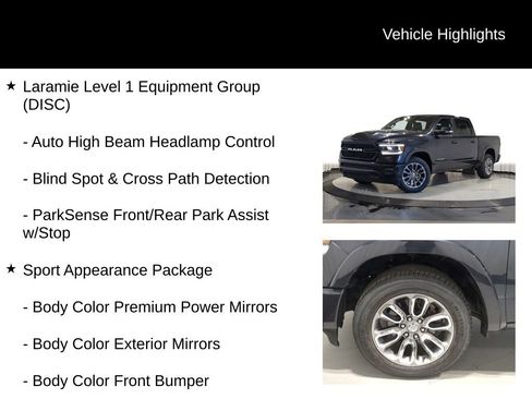 Used 2021 RAM 1500 Laramie w/ Sport Appearance Package AWD/4WD image 13