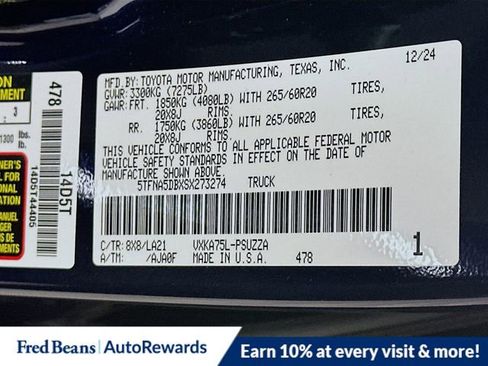 New 2025 Toyota Tundra Platinum image 21