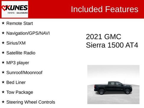 Used 2021 GMC Sierra 1500 AT4 w/ AT4 Preferred Package AWD/4WD image 3