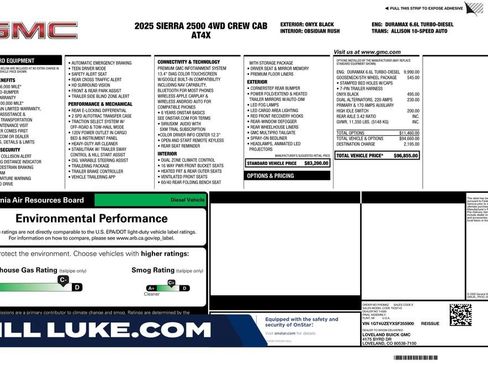Used 2025 GMC Sierra 2500 AT4X AWD/4WD image 1