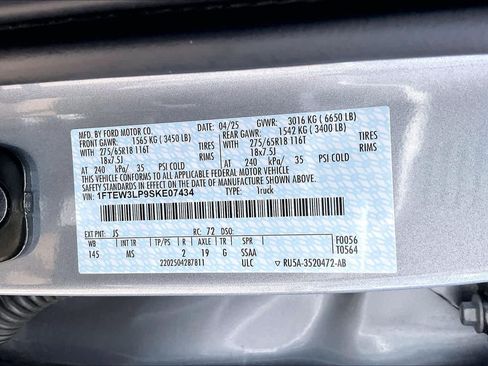 Certified 2025 Ford F150 XLT w/ Equipment Group 301A Standard AWD/4WD image 34