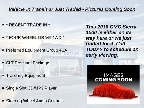 Used 2018 GMC Sierra 1500 SLT w/ SLT Premium Package AWD/4WD image 1