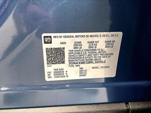 Used 2024 Chevrolet Equinox RS w/ RS Leather Package FWD image 34