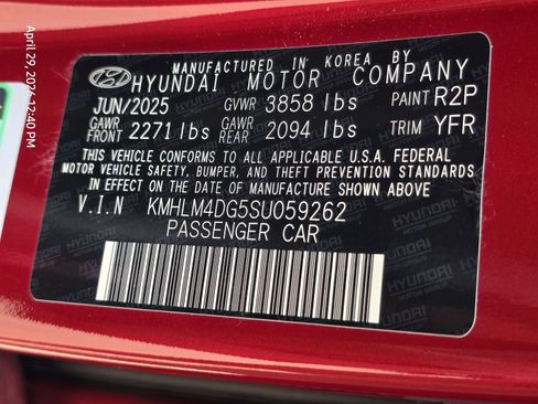 Certified 2025 Hyundai Elantra Sport FWD image 30