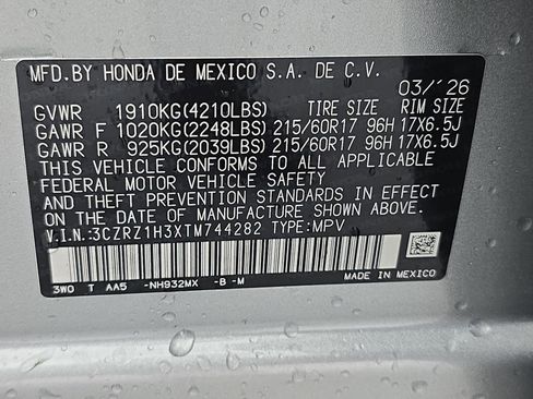 New 2026 Honda HR-V LX image 34