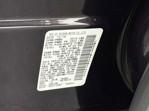 Used 2017 INFINITI QX70 AWD w/ Premium Package image 26