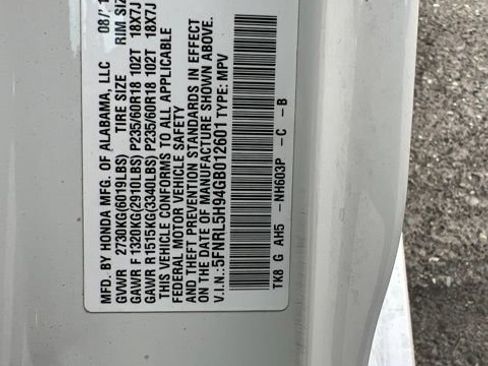 Used 2016 Honda Odyssey Touring Elite image 11