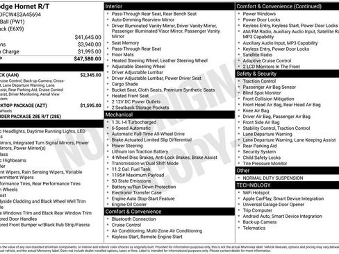 New 2025 Dodge Hornet R/T w/ Tech Pack image 3
