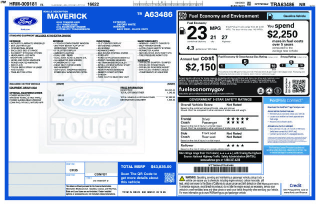 New 2026 Ford Maverick Tremor AWD/4WD image 4