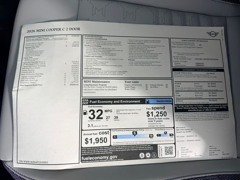 New 2026 MINI Cooper 2-Door Hardtop FWD image 19