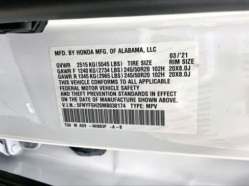 Used 2021 Honda Pilot Special Edition image 30