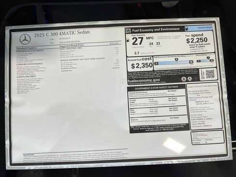 Used 2025 Mercedes-Benz C 300 4MATIC Sedan image 33