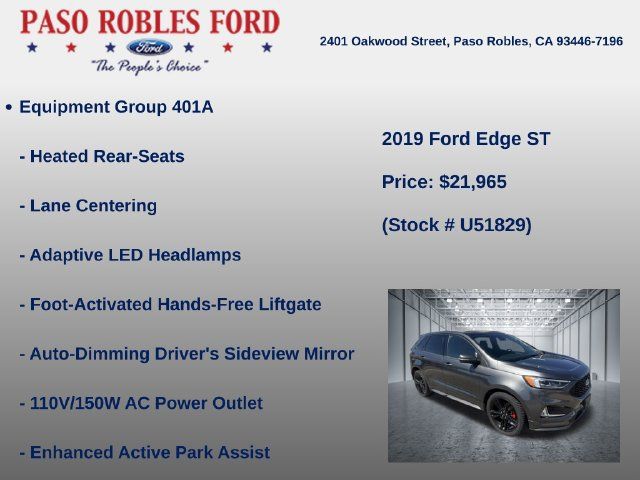 Used 2019 Ford Edge ST w/ Equipment Group 401A AWD/4WD image 6