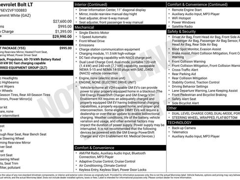 New 2027 Chevrolet Bolt LT w/ Comfort Package image 23