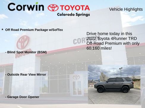 Used 2022 Toyota 4Runner TRD Off-Road Premium AWD/4WD image 6