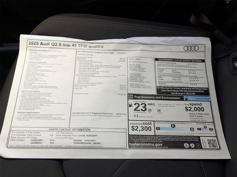 New 2025 Audi Q3 2.0T Premium image 18