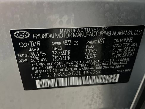 Used 2020 Hyundai Santa Fe SEL FWD image 32