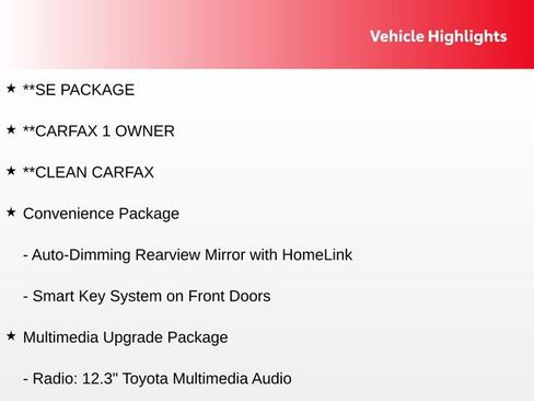 Used 2026 Toyota Camry SE w/ Multimedia Upgrade Package FWD image 2