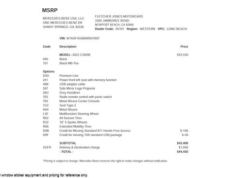 Certified 2022 Mercedes-Benz C 300 Sedan image 4