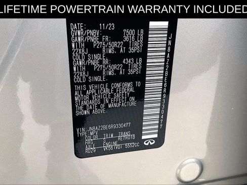 Used 2024 INFINITI QX80 Sensory w/ Cargo Package image 42