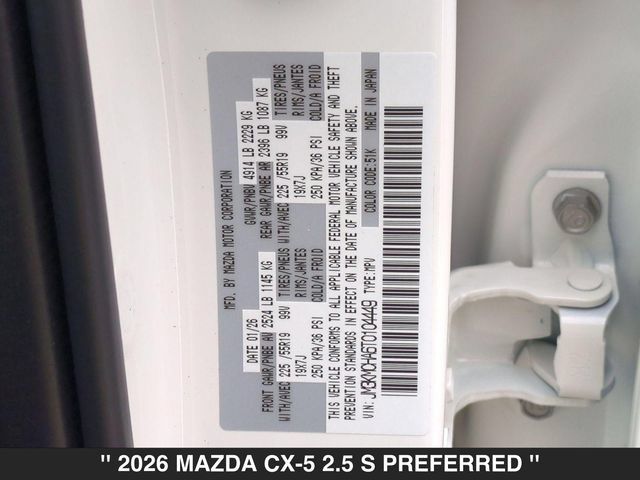 New 2026 MAZDA CX-5 Preferred AWD/4WD image 29
