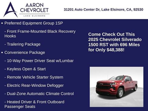 Used 2025 Chevrolet Silverado 1500 RST w/ Z71 Off-Road Package image 20