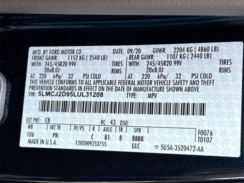 Used 2020 Lincoln Corsair Reserve w/ Elements Package image 25