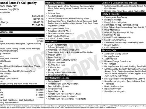 Certified 2025 Hyundai Santa Fe Calligraphy AWD/4WD image 4
