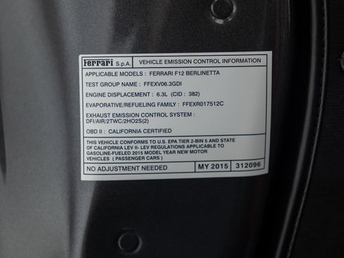 Certified 2015 Ferrari F12 Berlinetta image 81