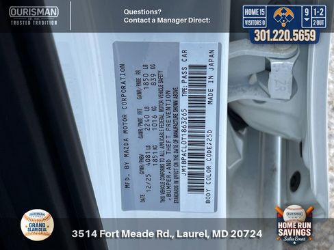 New 2026 MAZDA MAZDA3 2.5 S Sedan w/ Preferred Pkg FWD image 30