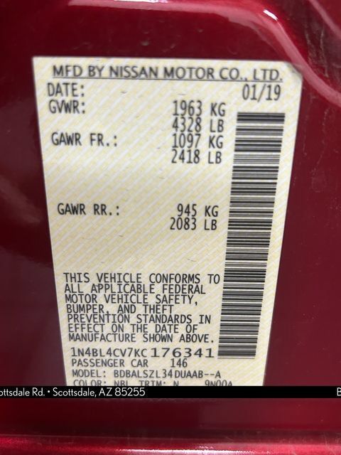 Used 2019 Nissan Altima 2.5 SR w/ SR Premium Package FWD image 33