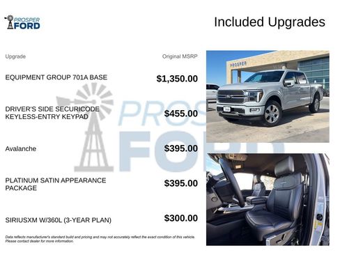 New 2026 Ford F150 Platinum w/ Equipment Group 701A Base image 3