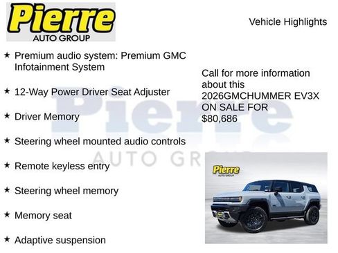 Used 2026 GMC Hummer EV SUV w/ LPO, Dark Essentials Package AWD/4WD image 15