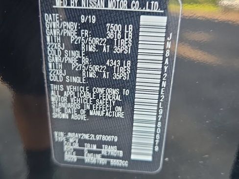 Used 2020 Nissan Armada Platinum w/ Platinum Reserve Package AWD/4WD image 32
