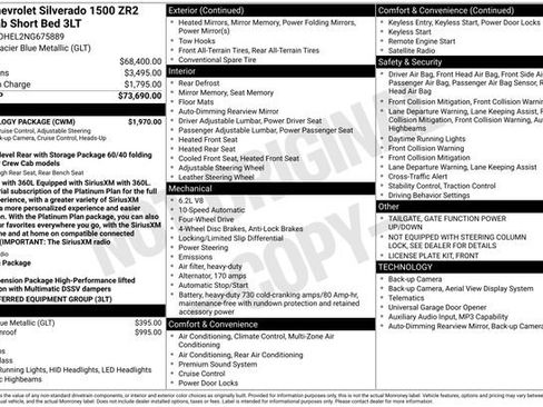 Used 2022 Chevrolet Silverado 1500 ZR2 w/ Technology Package AWD/4WD image 12