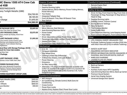 Used 2021 GMC Sierra 1500 AT4 w/ AT4 Value Package image 4