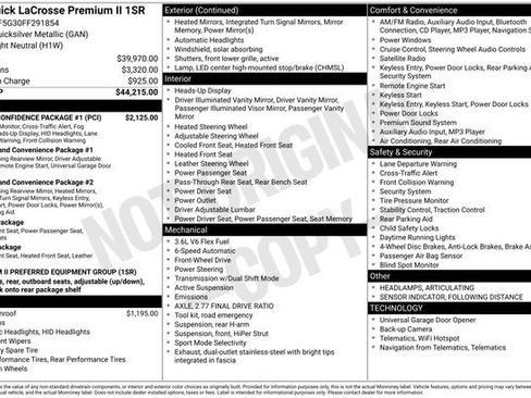 Used 2015 Buick LaCrosse Premium w/ Driver Confidence Package #1 image 19