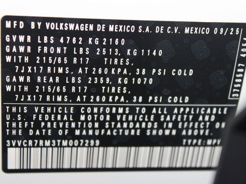 New 2026 Volkswagen Tiguan S image 18