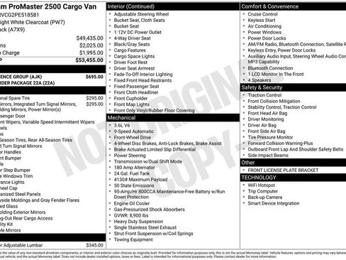 Used 2023 RAM ProMaster 2500 w/ Convenience Group image 6