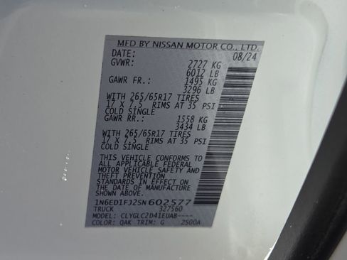 Used 2025 Nissan Frontier SV w/ SV Convenience Package image 18