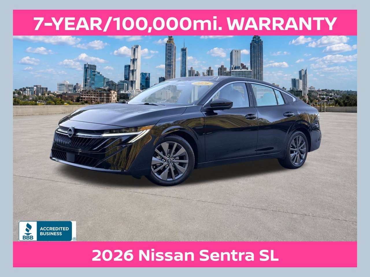 Certified 2026 Nissan Sentra SL w/ Floor Mat Package FWD 360° Tour