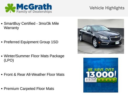 Used 2016 Chevrolet Cruze LT FWD image 6