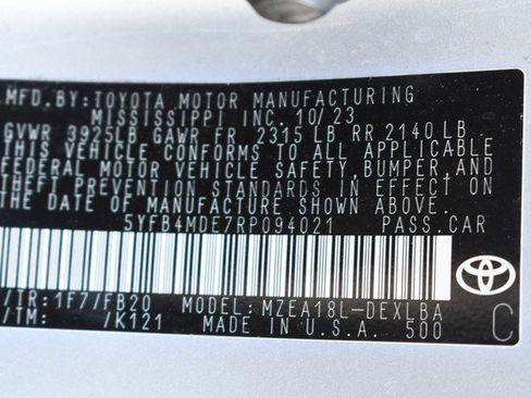 Certified 2024 Toyota Corolla LE image 33