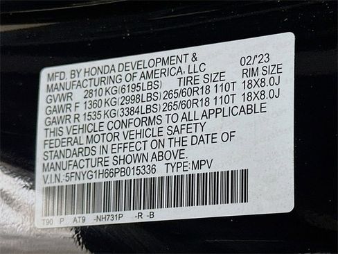 Certified 2023 Honda Pilot TrailSport image 38