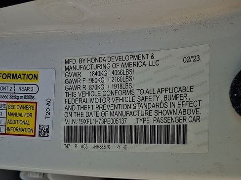 Used 2023 Honda Civic EX-L image 27
