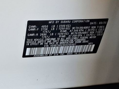 Used 2025 Subaru Outback Premium w/ Popular Package #1A image 32